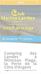 Mobile Screenshot of camping-club-marina.com