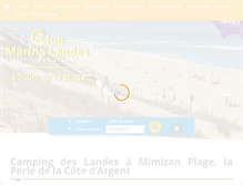 Tablet Screenshot of camping-club-marina.com